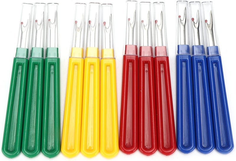woobles Seam Ripper, 12Pcs Embroidery Remover Seam Remover Thread Ripper Tools Thread Remover Stitch Remover Tools for Women Grils for Sewing Embroidery Quilting - Image 1